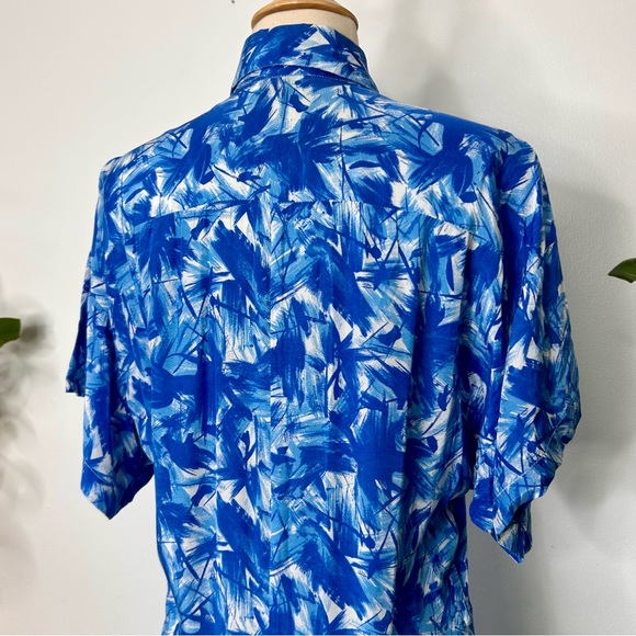 Vintage United Colors of Benetton silk midi dress - Picture 5 of 7